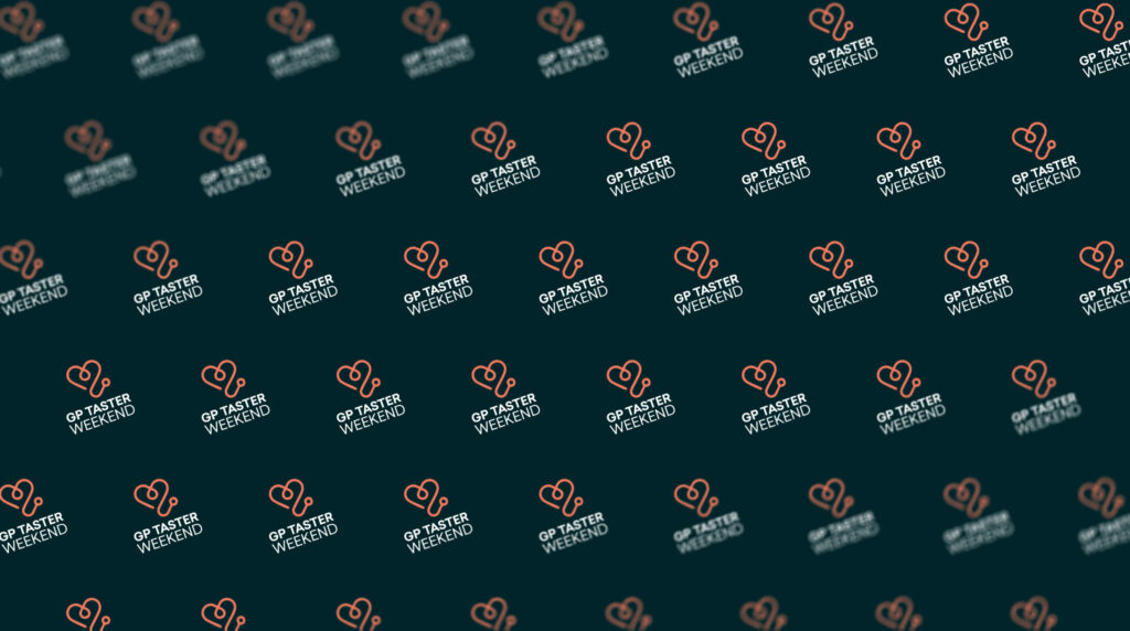 GP Taster Weekend branding for our student experience event at The Poeple Project