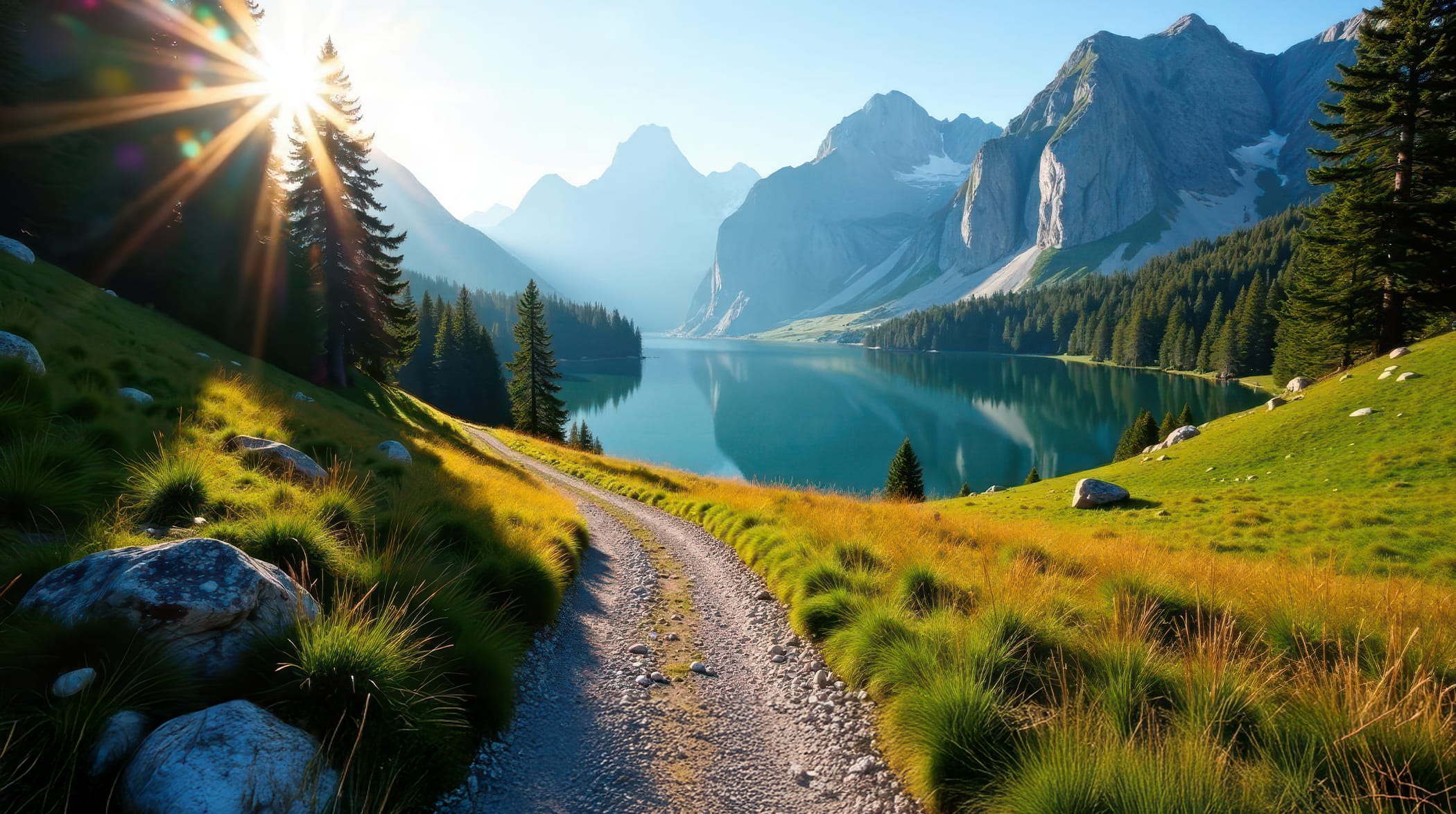 Scenic mountainous landscape in Tasmania with lush valleys and natural beauty